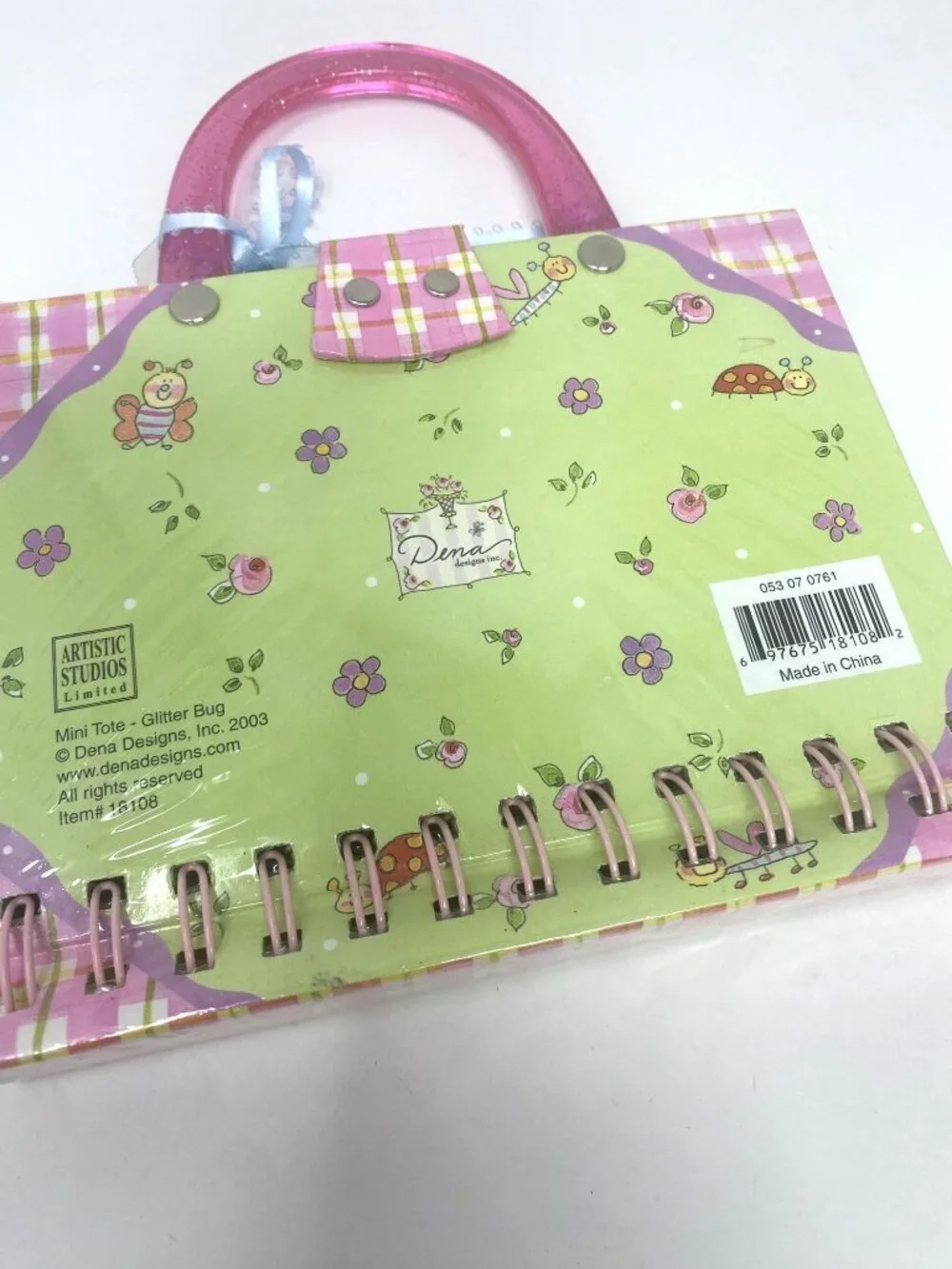 Artistic Studios Dena Designs Mini Tote Scrapbook Stickers Scrapbook Paper